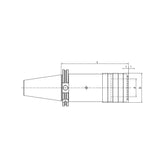 Quick Change Tapping Chuck with Length Compensation SK30-TC312-65~1433-140 - Makotools Industrial Supply Tools for Metal Cutting